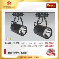 ĐÈN THANH RAY BANACO R 8501 LED COB 10W ĐEN