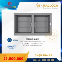  CHẬU RỬA  ĐÁ MALLOCA SMART K-450