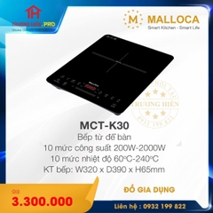 BẾP TỪ MALLOCA ĐỂ BÀN MCT-K30