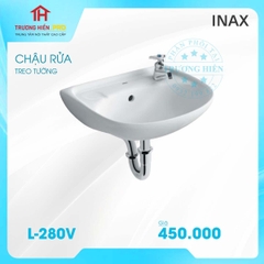 CHẬU RỬA TREO TƯỜNG INAX L- 280V