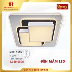 ĐÈN MÂM LED VUÔNG BANACO MMC 1515