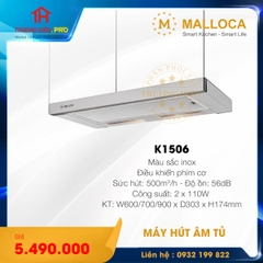  MÁY HÚT KHÓI KHỬ MÙI ÂM TỦ MALLOCA K1506