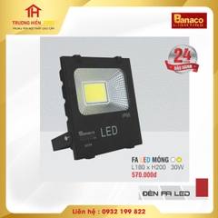 ĐÈN PHA LED MỎNG BANACO 30W