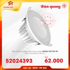 ĐÈN LED DOWNLIGHT ĐIỆN QUANG ĐQ LRD04 03740 90 3W