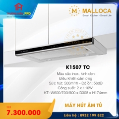  MÁY HÚT KHÓI KHỬ MÙI ÂM TỦ MALLOCA K1507 TC 