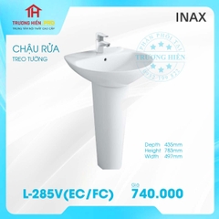 CHẬU RỬA TREO TƯỜNG INAX L- 285V (EC/FC)