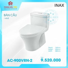 BÀN CẦU 1 KHỐI INAX AC-900VRN-2