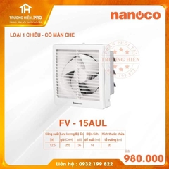 QUẠT HÚT GẮN TƯỜNG PANASONIC FV-15AUL