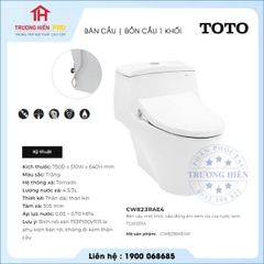 Bàn Cầu TOTO CW823RAE4