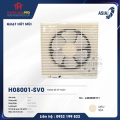  QUẠT HÚT MÙI H08001001-SV0 MÀU SỮA 