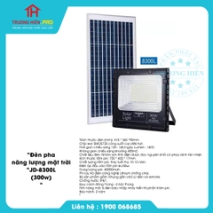 Đèn pha năng lượng mặt trời JD-8300L (300W)
