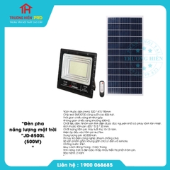 Đèn pha năng lượng mặt trời JD-8500L (500W)