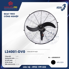  QUẠT TREO CÔNG NGHIỆP ASIA L24001-DV0 MÀU ĐEN-