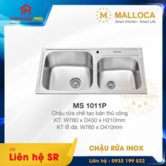 CHẬU RỬA CHÉN INOX MALLOCA MS 1011P