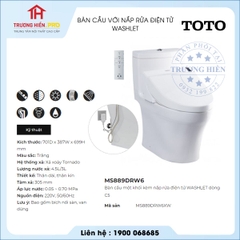 Bàn Cầu TOTO MS889DRW6