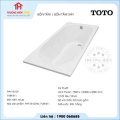 Bồn tắm TOTO PAY1510V