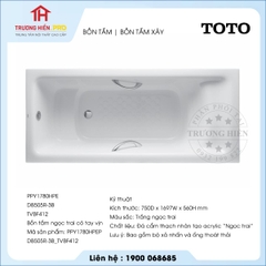 Bồn tắm TOTO PPY1780HPE