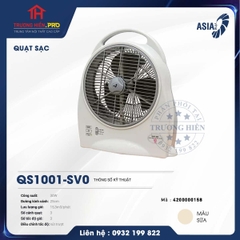  QUẠT SẠC QS1001-SV0 MÀU SỮA-