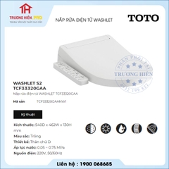 Nắp Bàn Cầu Điện Tử  Washlet TOTO CF33320GAA