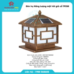 Đèn trụ Năng Lượng mặt trời giả cổ TP-300