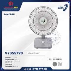  QUẠT BÀN VY355790 MÀU XÁM