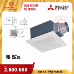 QUẠT ÂM TRẦN NỐI ỐNG GIÓ MITSUBISHI VD-15Z4T6