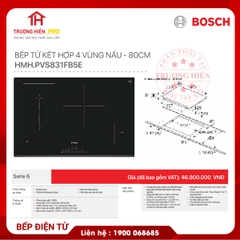 BẾP ĐIỆN TỪ BOSCH PVS831FB5E