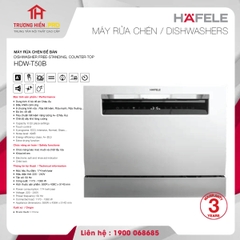 MÁY RỬA CHÉN ĐỂ BÀN HAFELE HDW-T50B