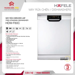 MÁY RỬA CHÉN ĐỘC LẬP HAFELE HDW-F60C