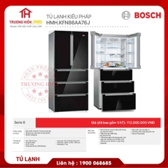 TỦ LẠNH KIỂU PHÁP BOSCH KFN86AA76J