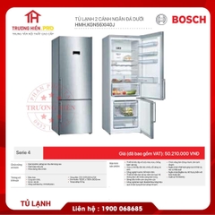 TỦ LẠNH 2 CÁNH NGĂN ĐÁ DƯỚI BOSCH KGN56XI40J