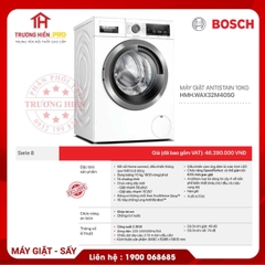 MÁY GIẶT ANTISTAIN BOSCH WAX32M40SG