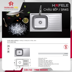 CHẬU INOX HAFELE HS19-SSD1R60