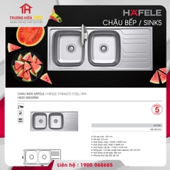 CHẬU INOX HAFELE HS20-SSD2R90