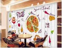 Vẽ Tranh Tường Cho Quán Ăn Nhanh – Quán Pizza