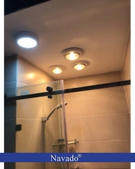 Đèn sưởi âm trần phòng tắm 1 bóng hiện đại