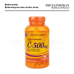 H&B Vitamin C-500mg Delicous Chewable - 250v (viên ngậm)