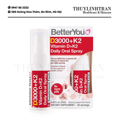 BETTERYOU D3000 + K2 Daily Oral Spray 12ml