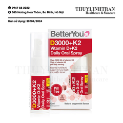 BETTERYOU D3000 + K2 Daily Oral Spray 12ml