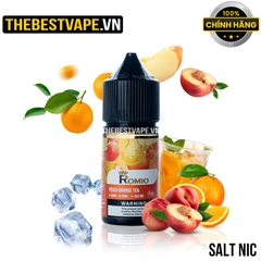 Romio ( King Ice Series ) - PEACH ORANGE TEA ( Trà Đào Cam Lạnh ) - Salt Nicotine