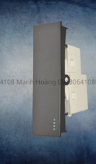 Hạt công tắc 1 chiều 16A Vanni xám