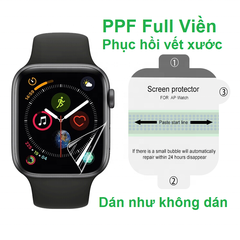 Miếng dán dẻo PPF tự phục hồi trầy xước cho Apple Watch