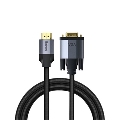 Dây Baseus HDMI sang VGA 1080P Enjoyment Series (HDMI Male To VGA Male Adapter Cable) dài 1M