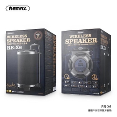 Loa kéo + xách Bluetooth Remax RB-X6 kèm 2 mic hát karaoke
