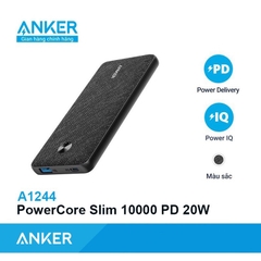 Sạc dự phòng Anker PowerCore III Super Slim 20W PD 10.000mAh