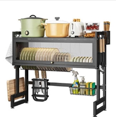 Kệ Chén Bát Trên Bồn Rửa Có Nắp Đậy Kalpen