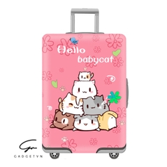 Vỏ bọc vali - Baby Cat (Hồng)