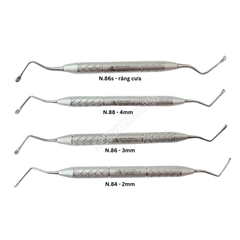 Cây nạo ổ lucas (nạo nang) 2mm, 3mm, 4mm, có răng cưa