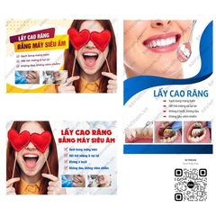 Tranh Lấy cao răng bằng máy siêu âm