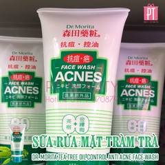 Sữa Rửa Mặt Tràm Trà Dr. Morita Tea Tree Oil Control Anti Acne Face Wash